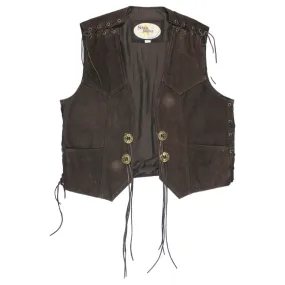 Star Collection Brown Leather Waistcoat