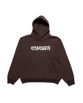 Stashed Heavy Fleece Hooded Pull Over Sweatshirt 14 oz