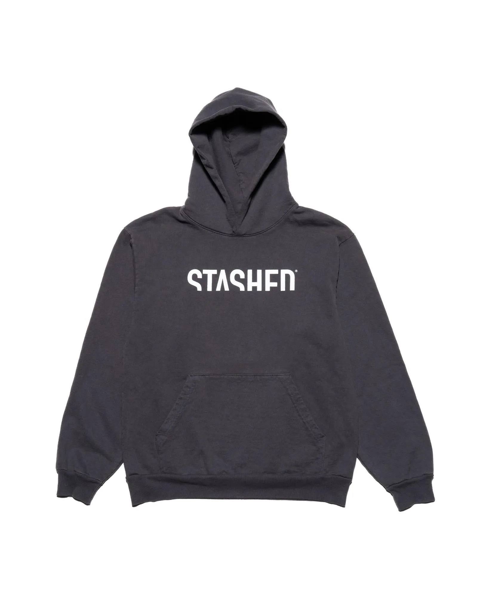 Stashed Heavy Fleece Hooded Pull Over Sweatshirt 14 oz