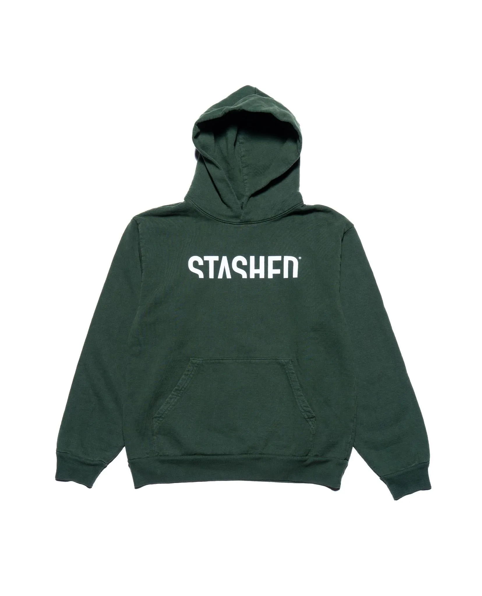 Stashed Heavy Fleece Hooded Pull Over Sweatshirt 14 oz