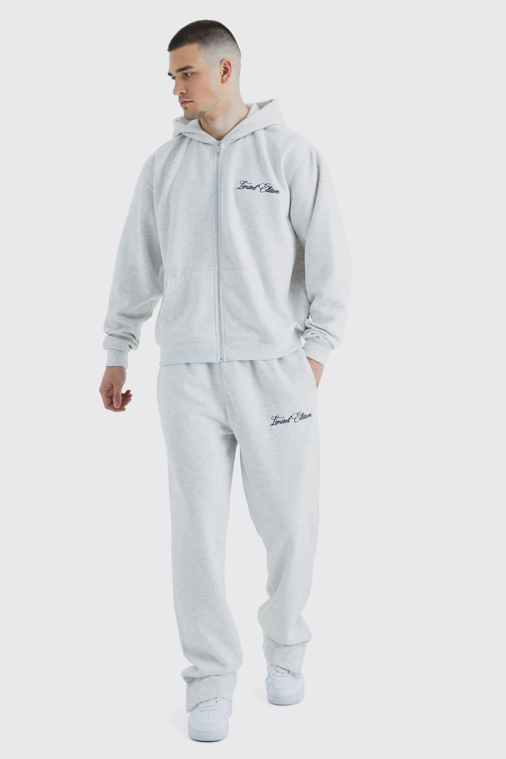 Tall Oversized Boxy Zip Hooded Tracksuit