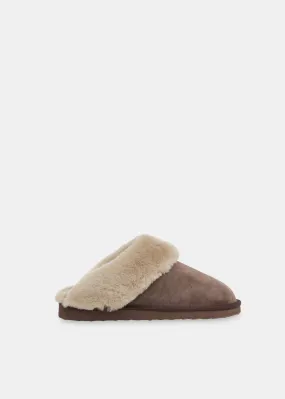 Taupe Emilia Cuff Slipper