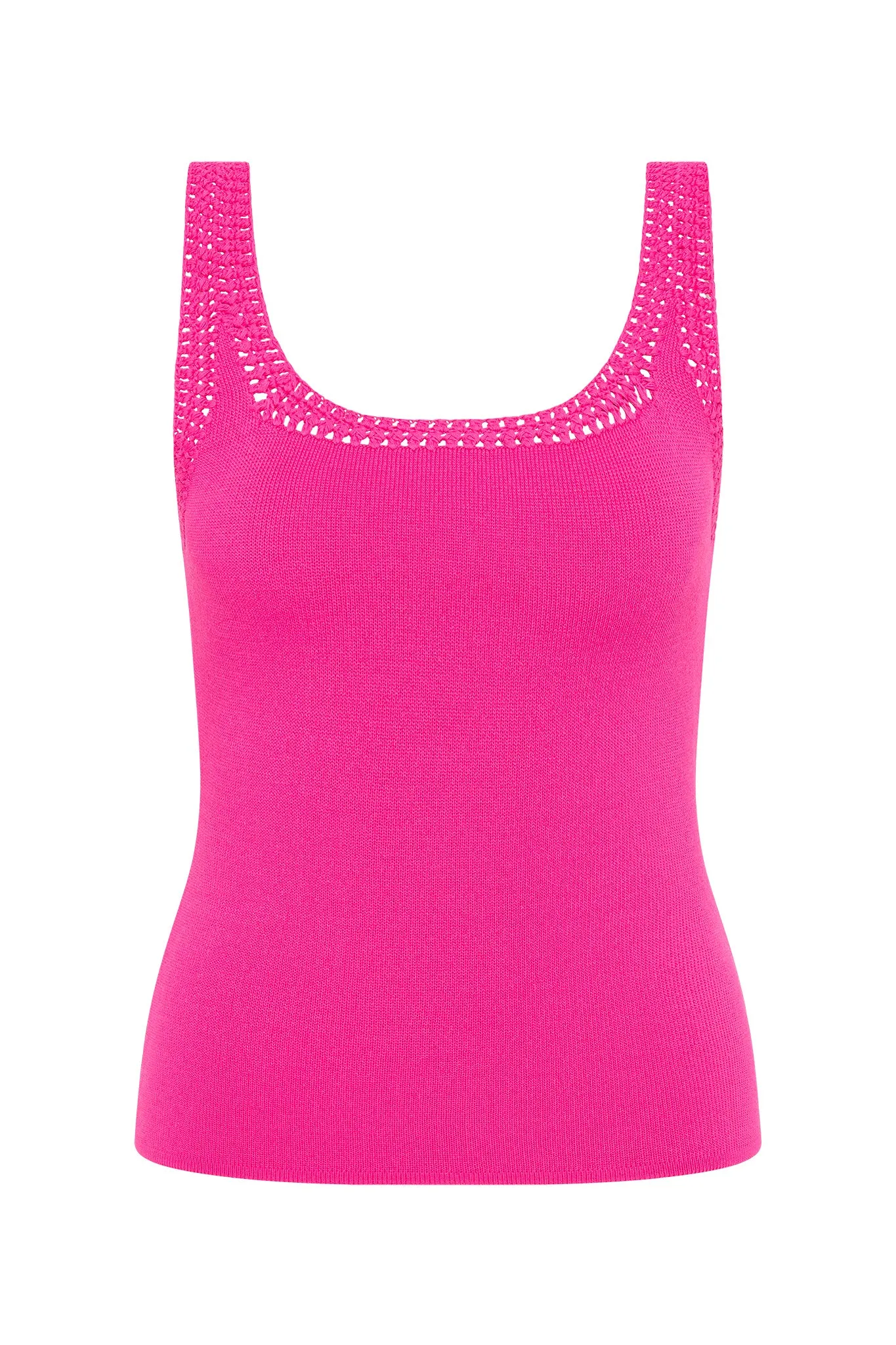 Tazia Crocheted Edge Tank