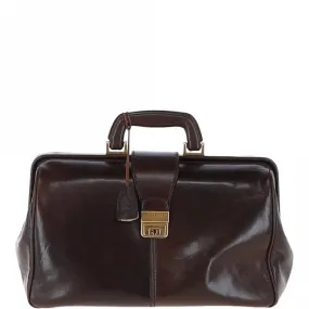 The Bridge Italian Leather Dr Bag Dark Brown: 006800301 17