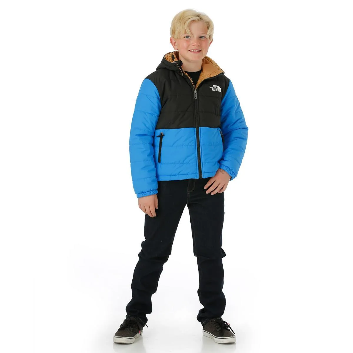 The North Face Boy's Reversible Mt Chimbo Full-Zip Hooded Jacket