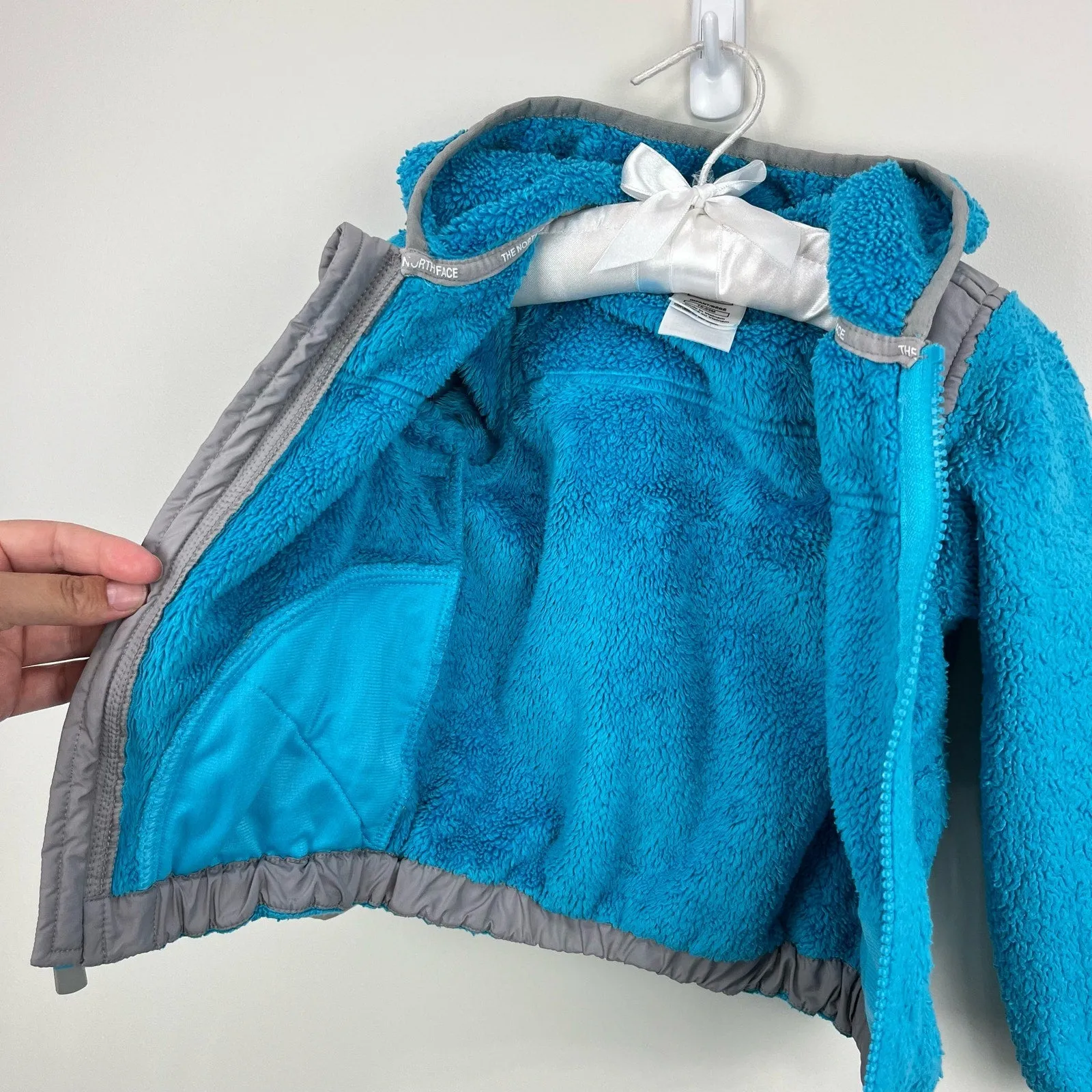 The North Face Girls Blue Fleece Oso Hoodie Jacket 18-24 Months