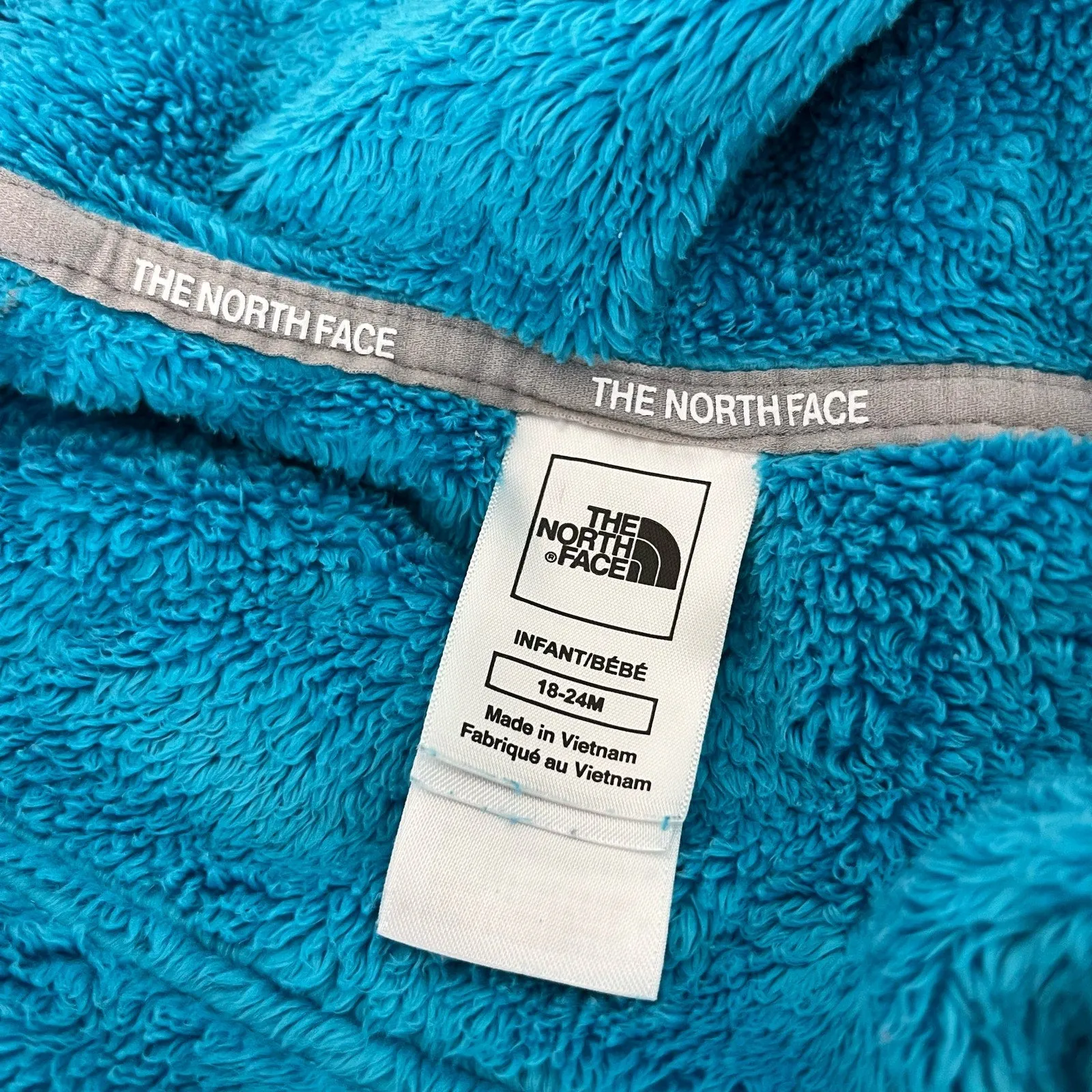 The North Face Girls Blue Fleece Oso Hoodie Jacket 18-24 Months