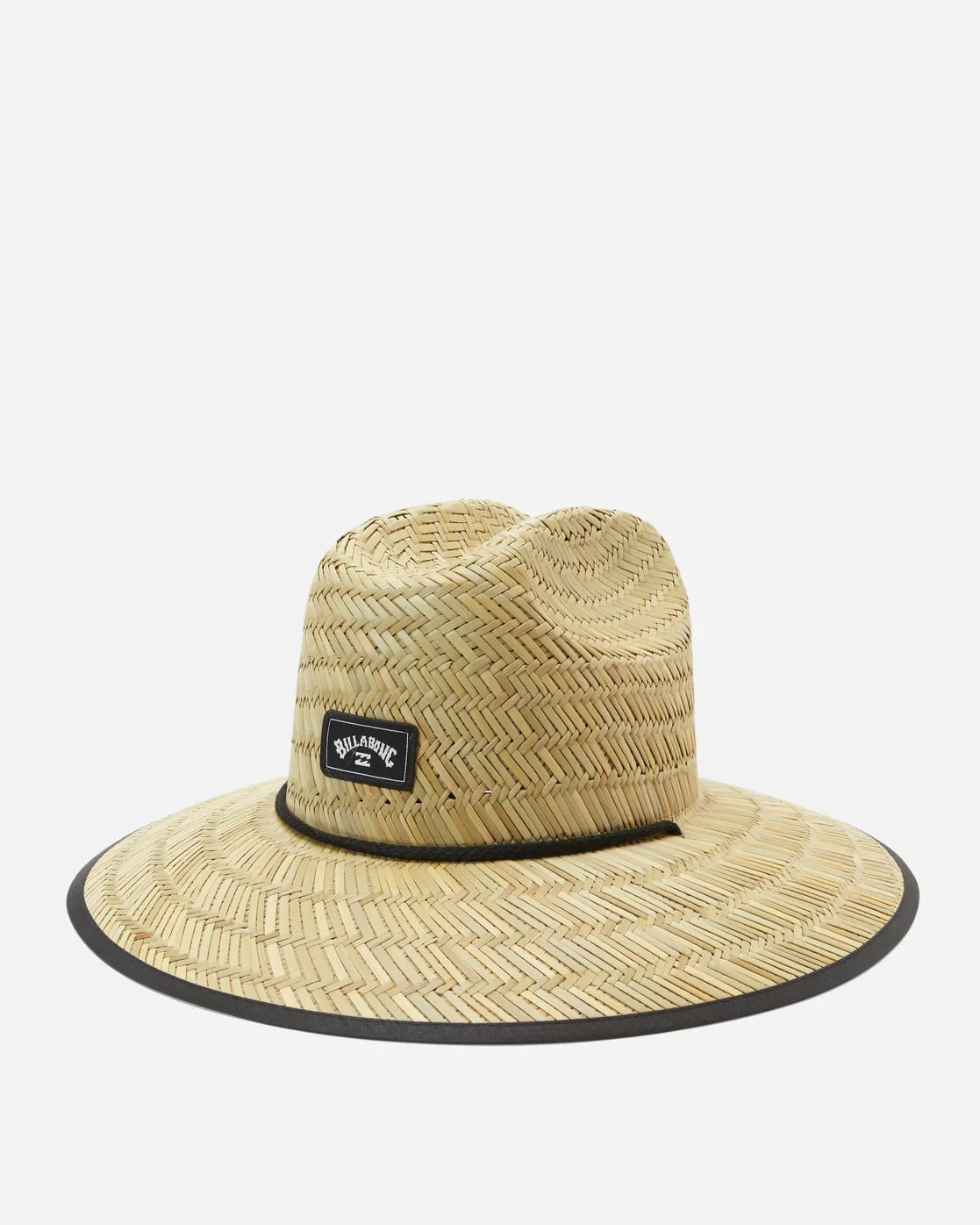 Tides Print Straw Lifeguard Hat - Asphalt