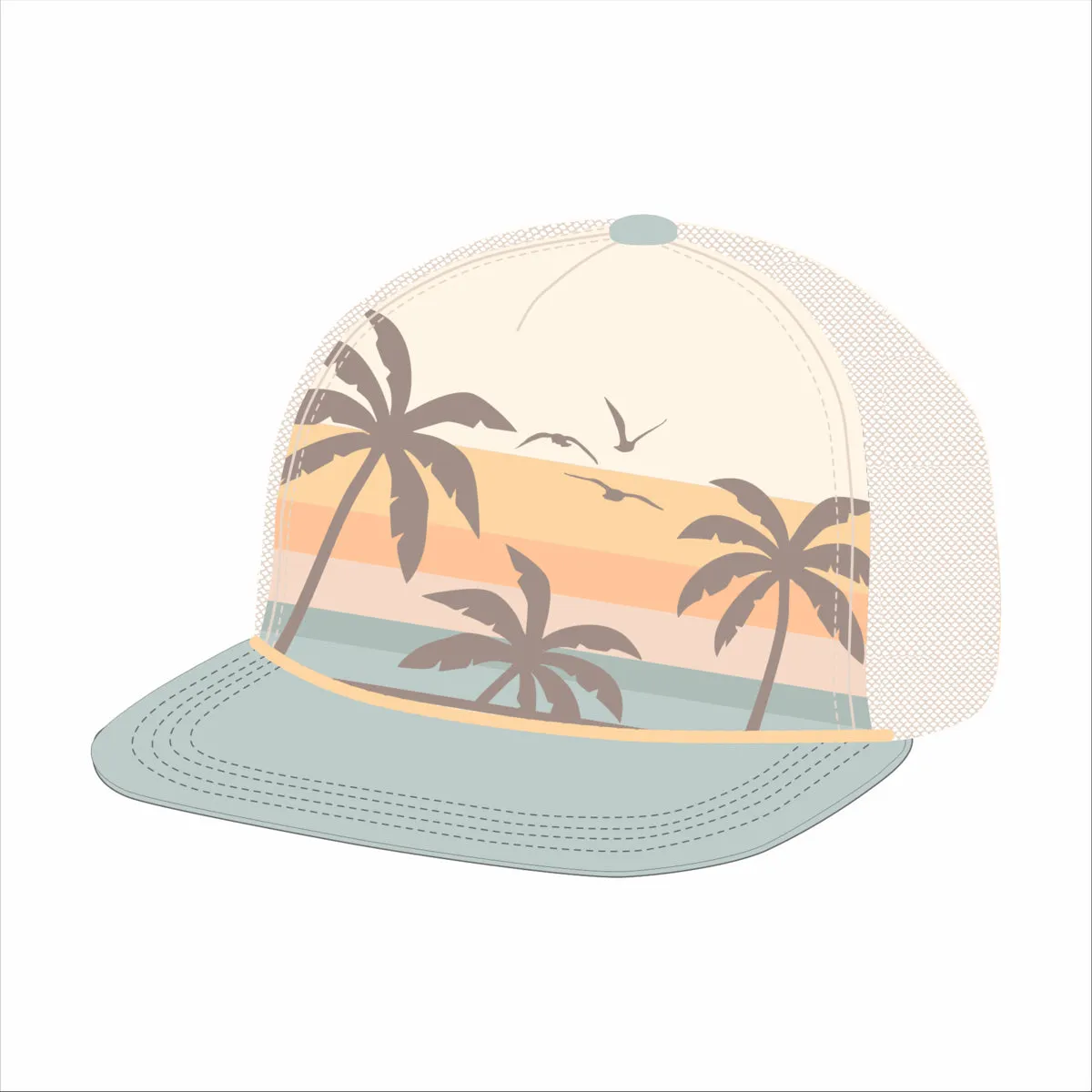 Tiny Whales Trucker Hat in Vacation