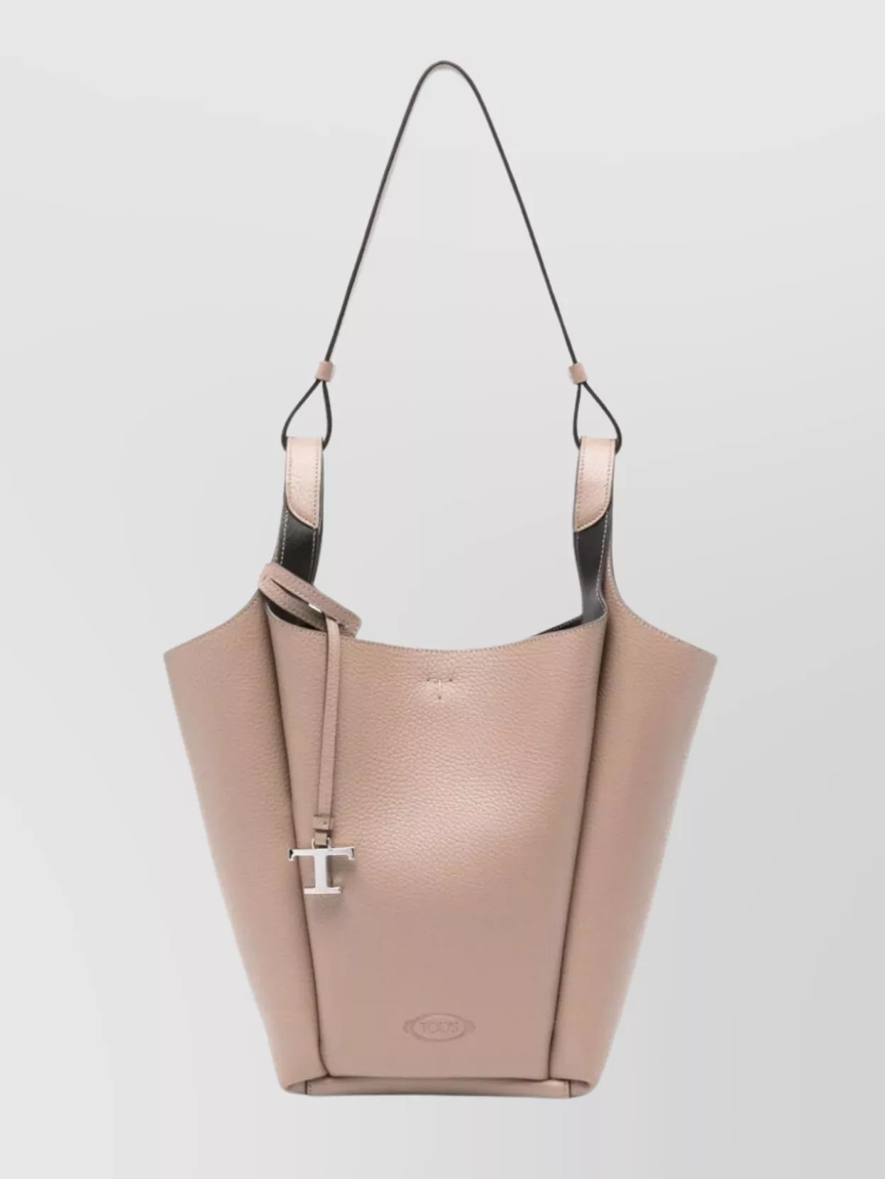 Tod's   Small leather bucket bag with metal hardware