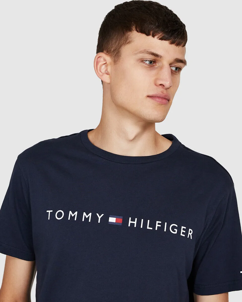 Tommy Jeans Centre Logo Flag T-Shirt Navy