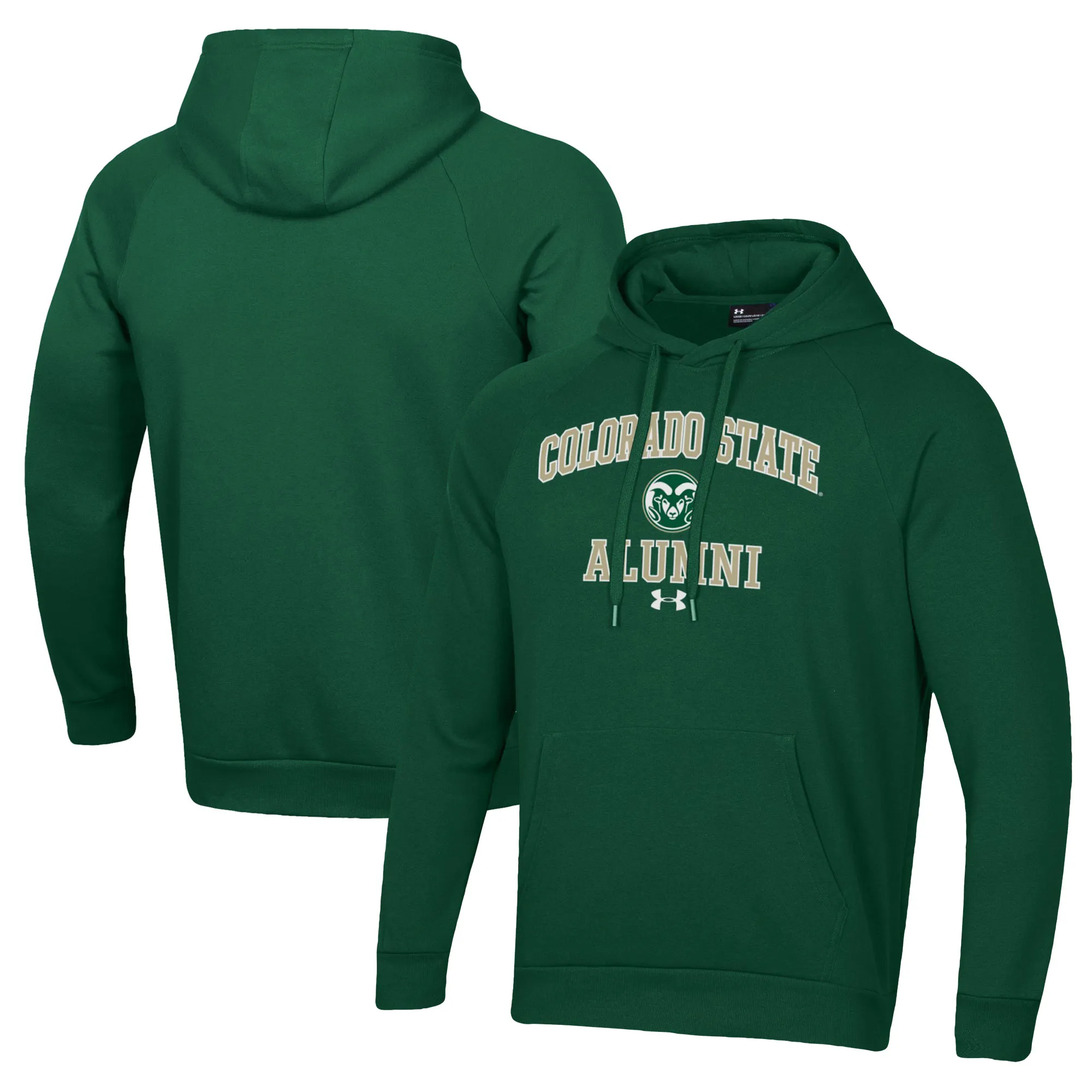 Under Armour  Colorado State Rams Green Alumni All Day Pullover Hoodie