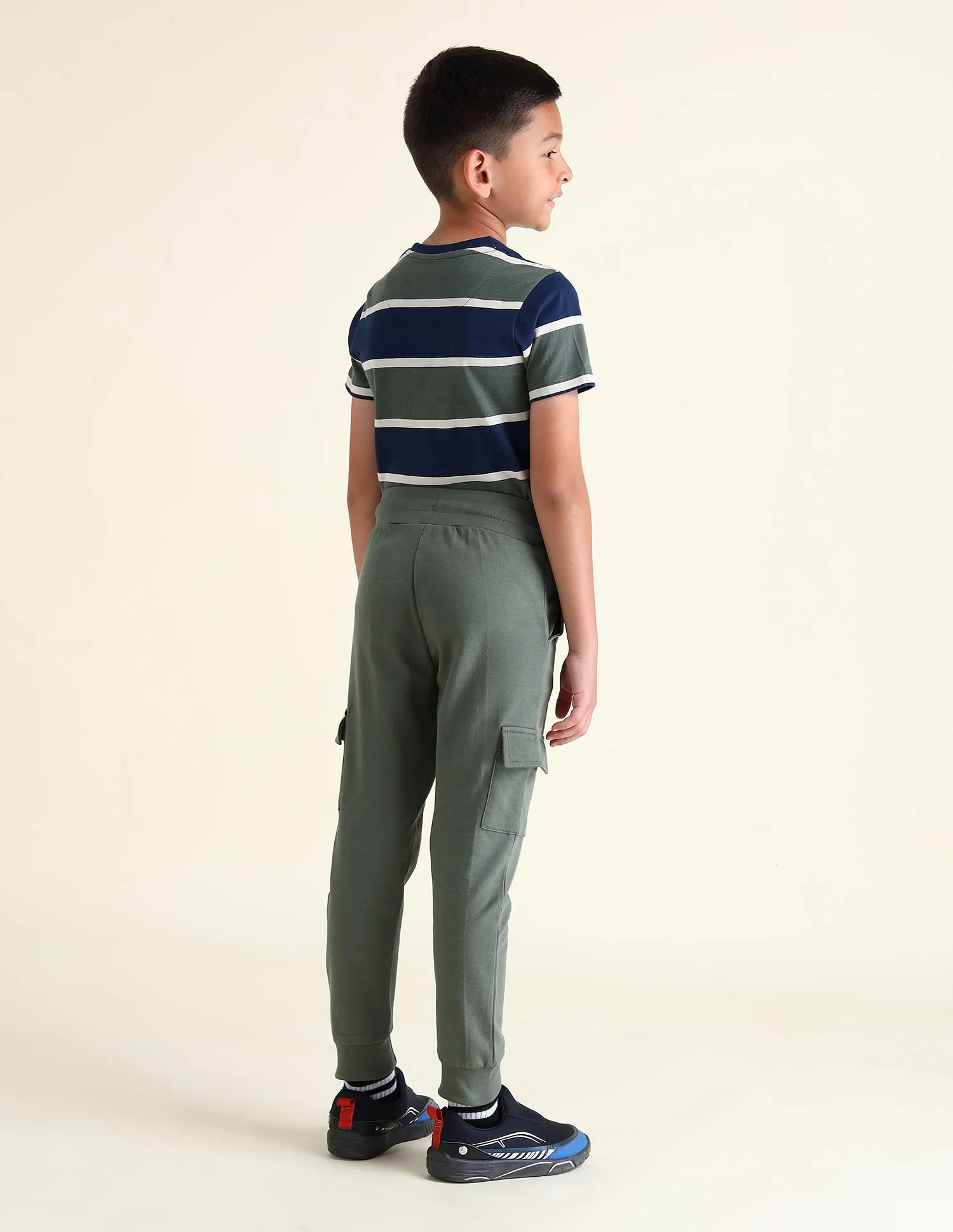 U.S. Polo Assn. Kids Boys Solid Regular Fit Joggers