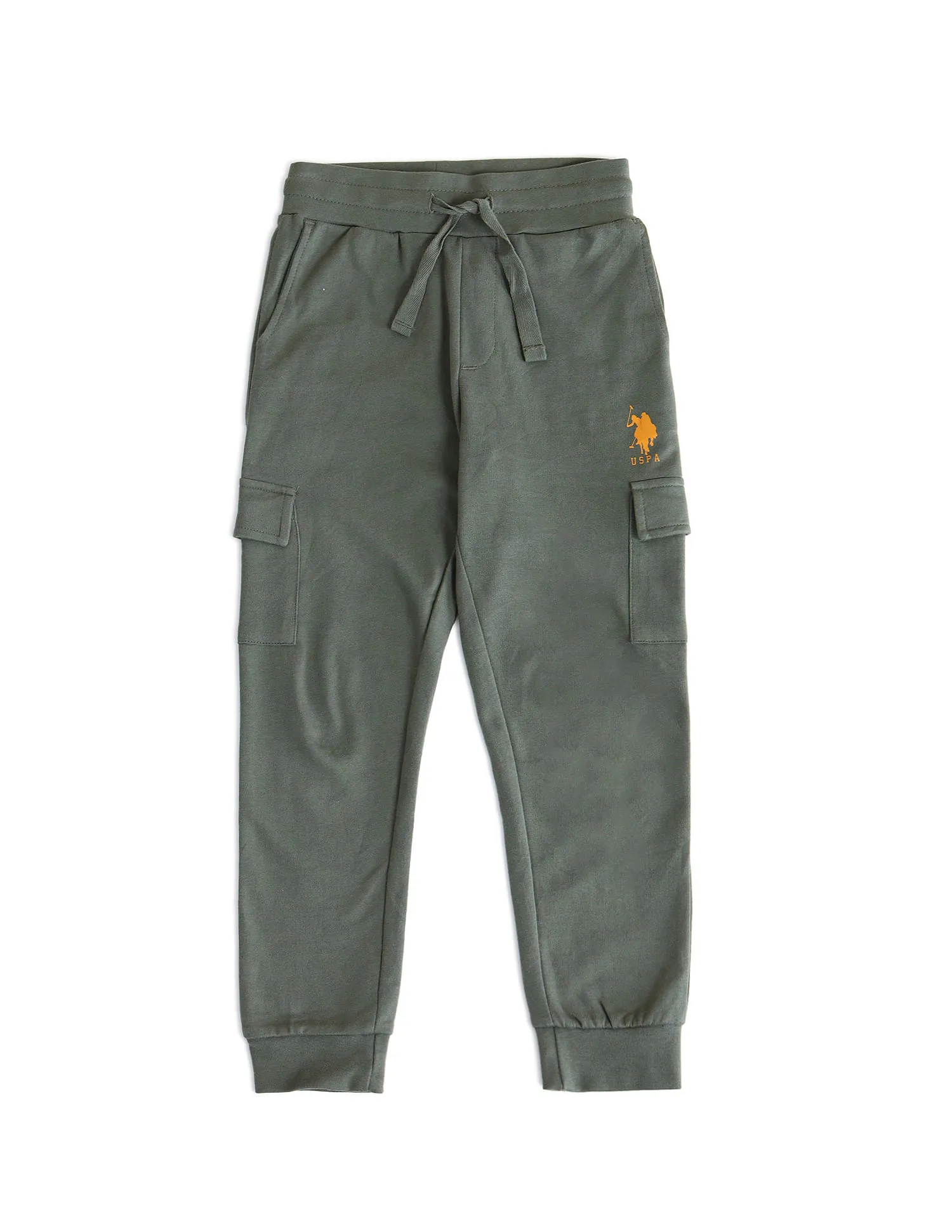 U.S. Polo Assn. Kids Boys Solid Regular Fit Joggers