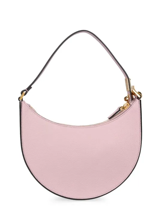 Valentino Garavani   Mini V logo Signature leather hobo bag 