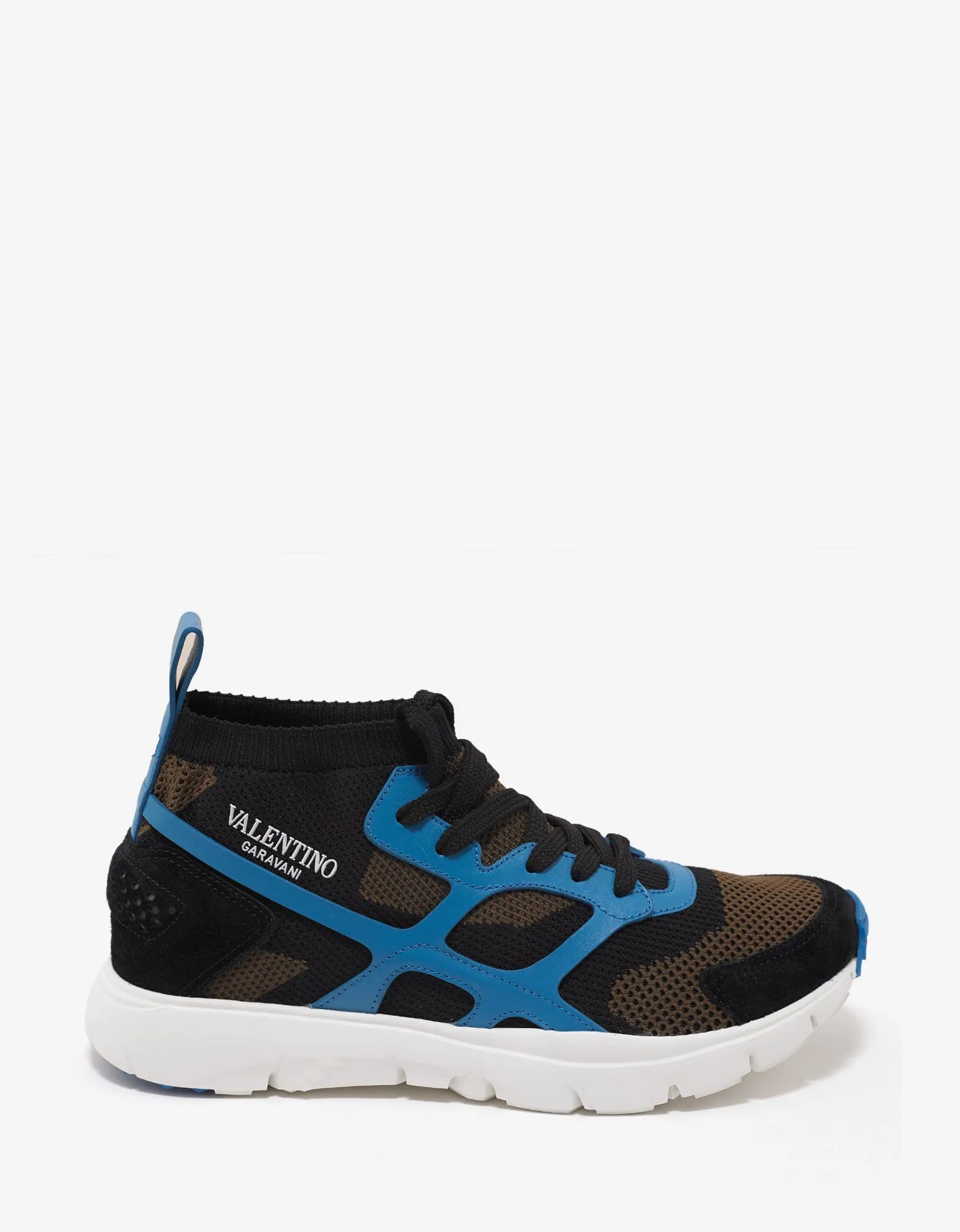 Valentino Garavani Sound High Leather & Mesh Trainers