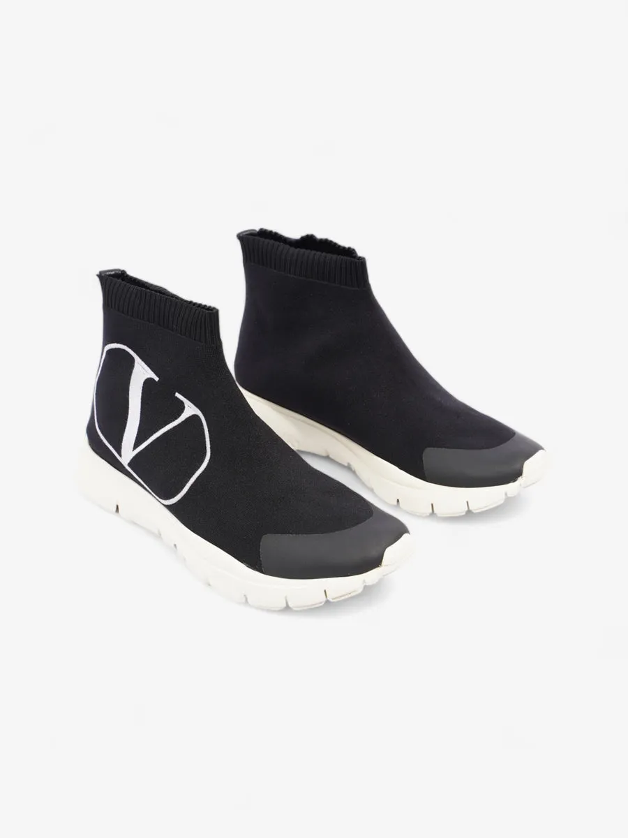 Valentino Vlogo Sneakers Black / White Cotton EU 39 UK 6