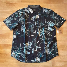 VANS BACK BAY S/S SHIRT - BLACK DEEP TEAL