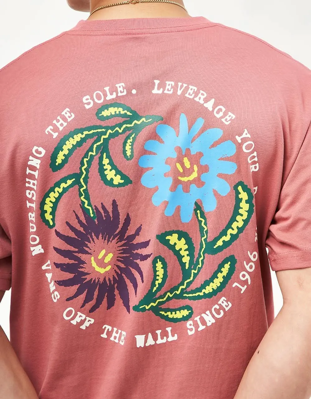 Vans Dual Bloom T-Shirt - Withered Rose