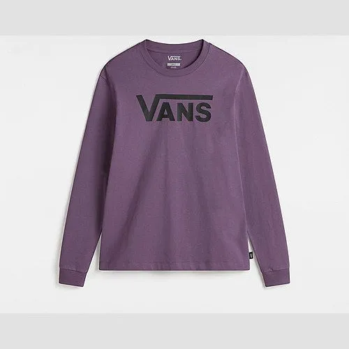 Vans FLYING V CLASSIC LONG SLEEVE T-SHIRT (GRAPE JAM) WOMEN PURPLE