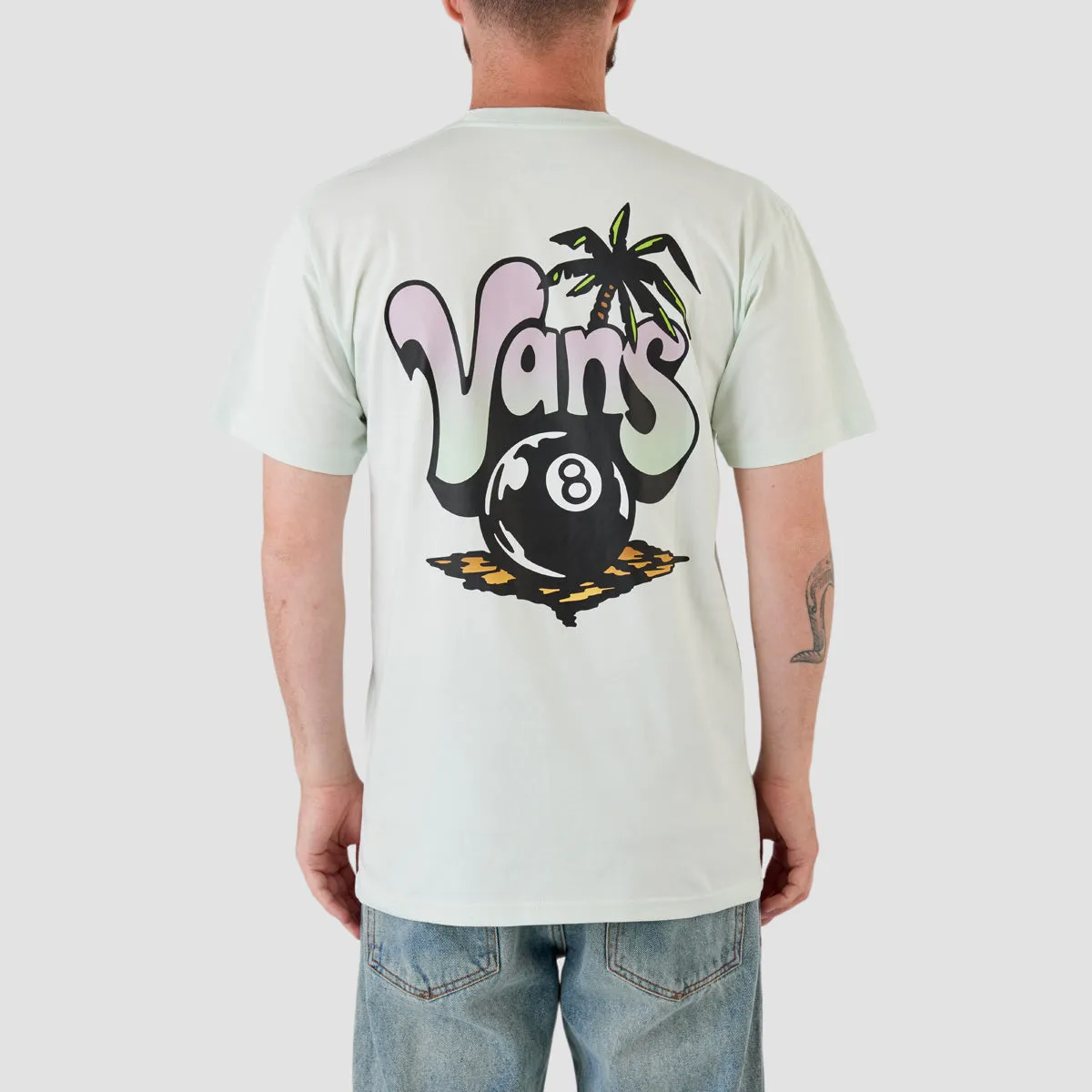 Vans JD 66 Paradise Palm T-Shirt Clearly Aqua