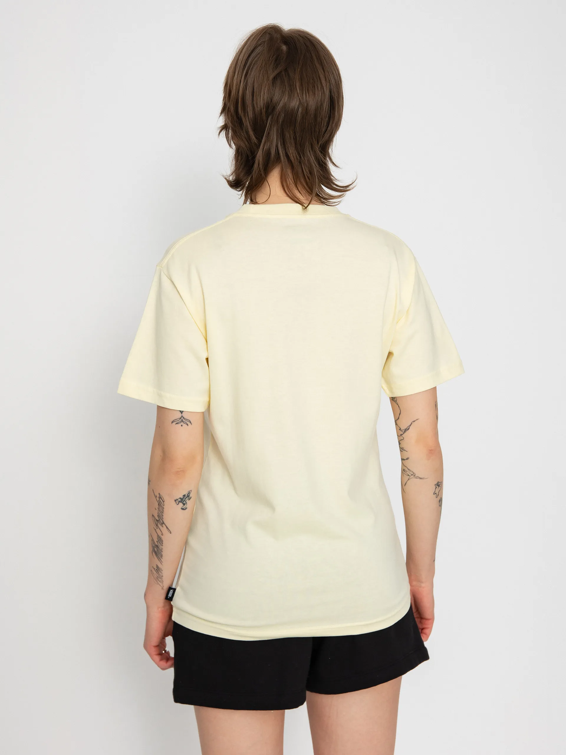 Vans Left Chest Logo Em Wmn T-Shirt (almond oil)