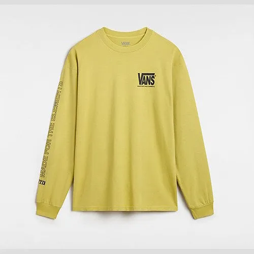 Vans MTE WARP CHECK LONG SLEEVE T-SHIRT (WARM OLIVE) MEN YELLOW