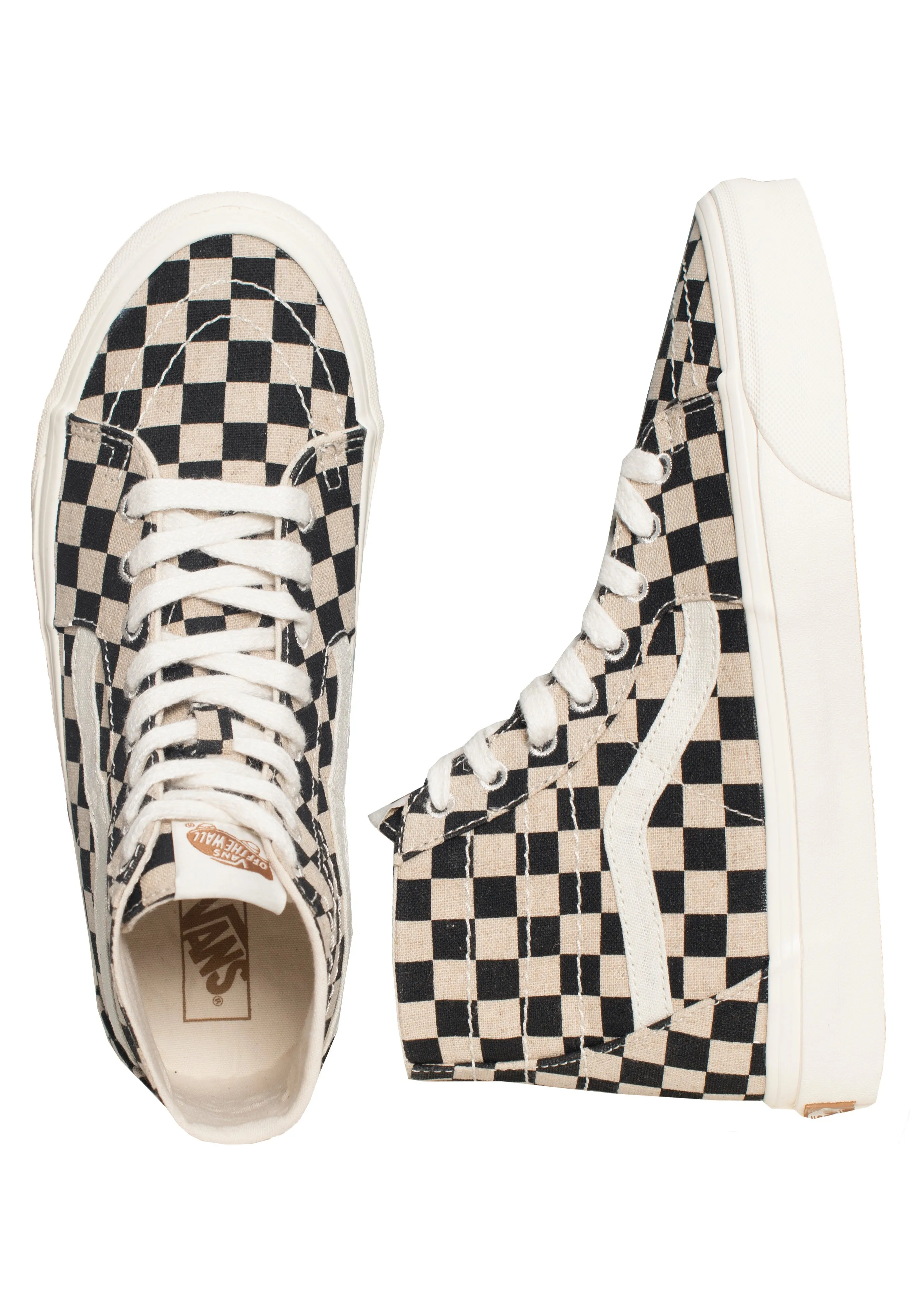 Vans - Sk8 Hi Tapered Eco Theory Checkerboard - Shoes