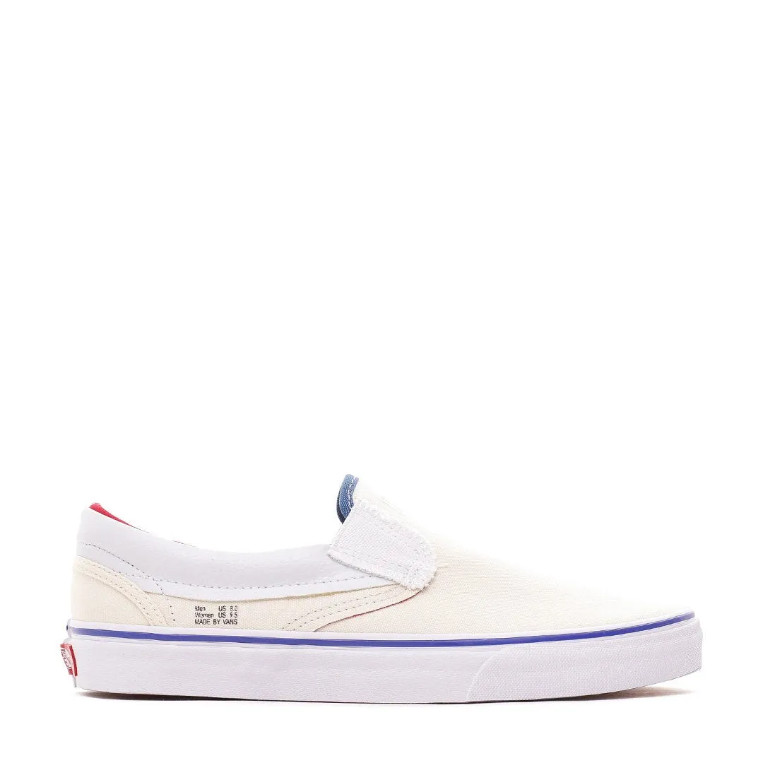 Vans UA Classic Slip-On Outside In Navy Natural Red Men Core VN0A38F7VME