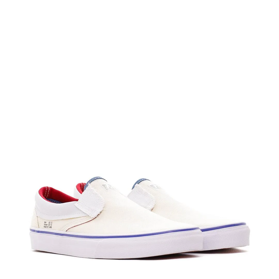 Vans UA Classic Slip-On Outside In Navy Natural Red Men Core VN0A38F7VME