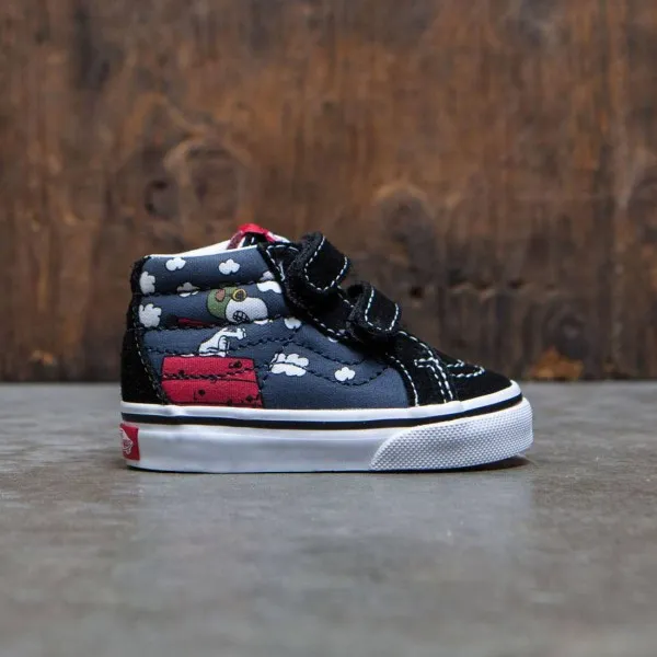 Vans x Peanuts Toddlers Sk8-Mid Reissue V - Flying Ace (black)