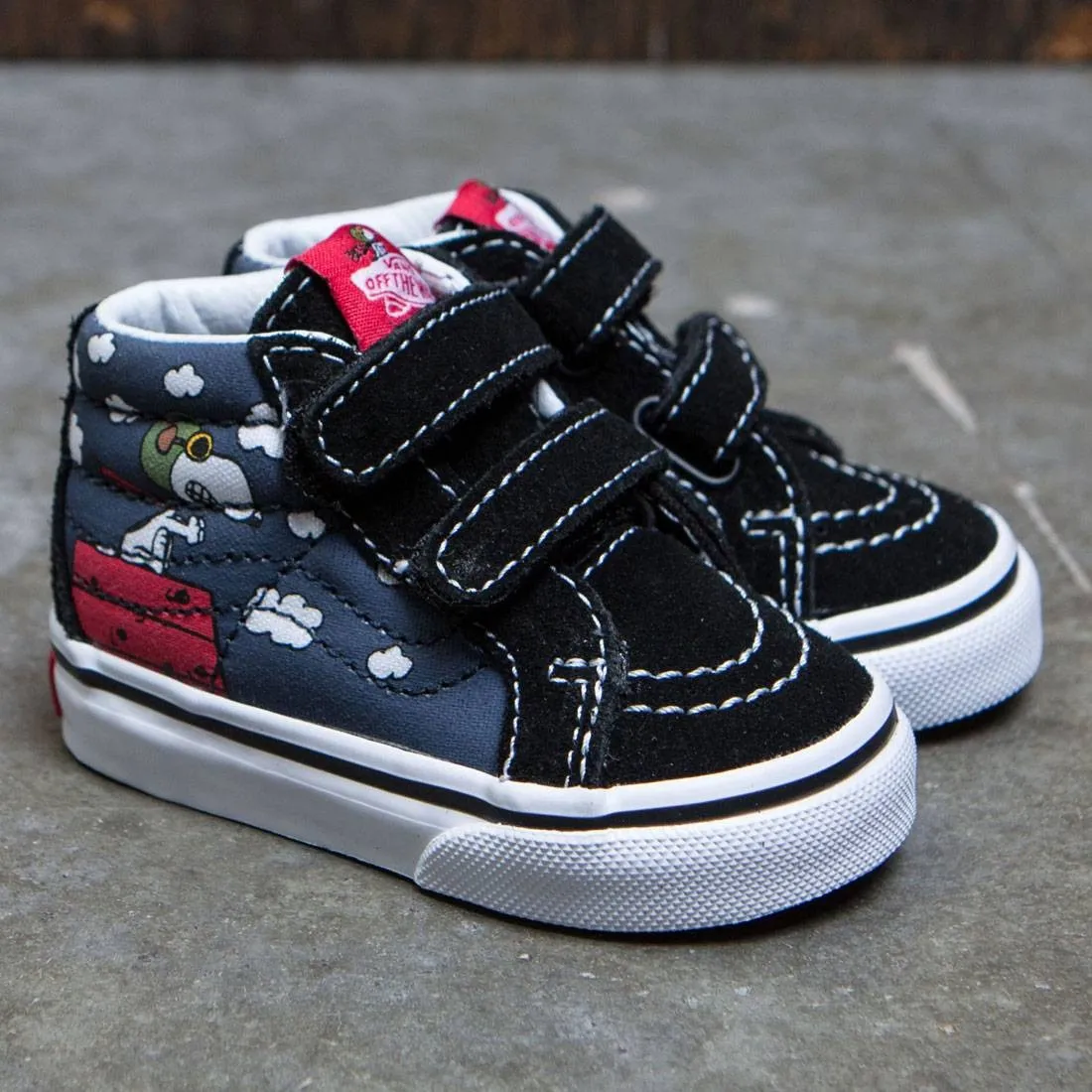 Vans x Peanuts Toddlers Sk8-Mid Reissue V - Flying Ace (black)