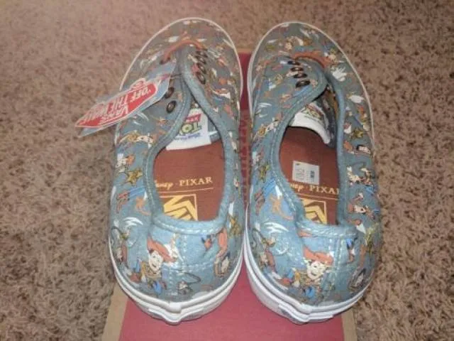 Vans x Toy Story Authentic Woody Print Denim Pixar 4 Sne...