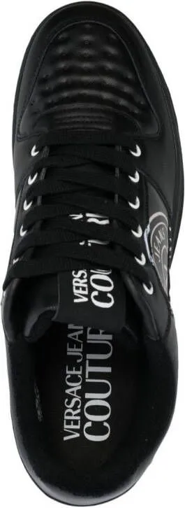 Versace Jeans Couture V Emblem-print sneakers Black