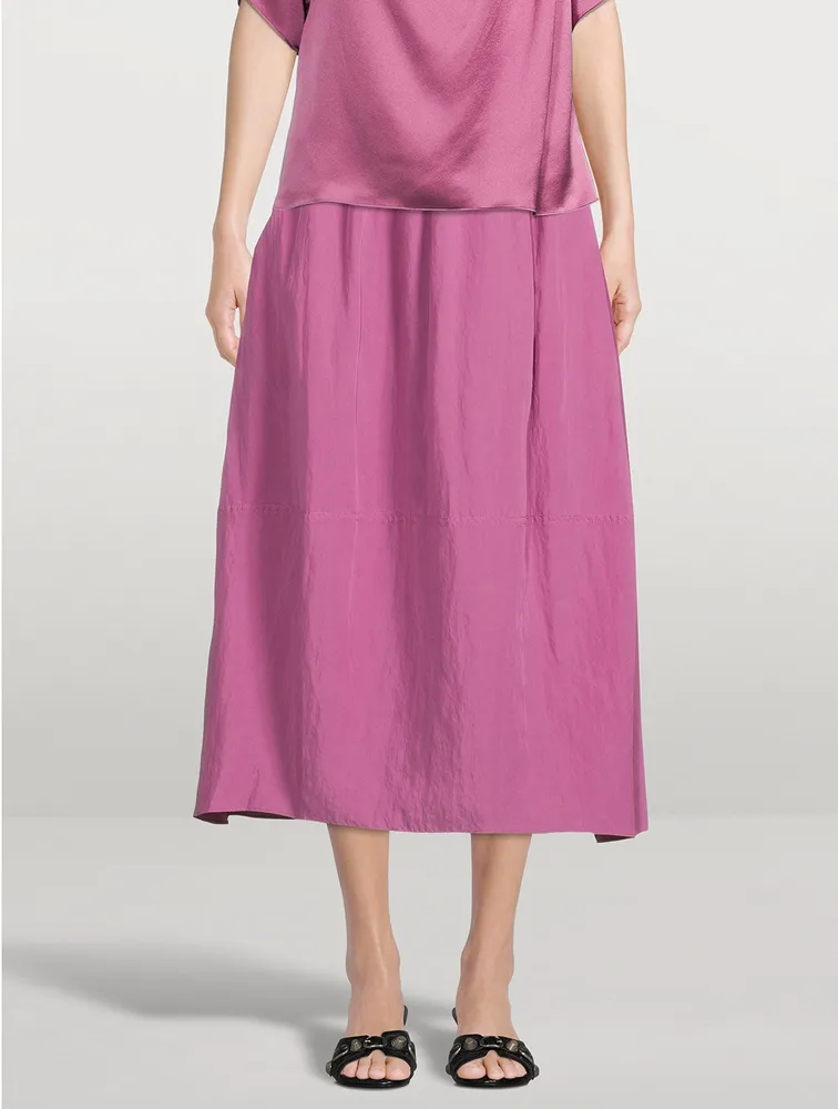 VINCE Tiered Midi Skirt