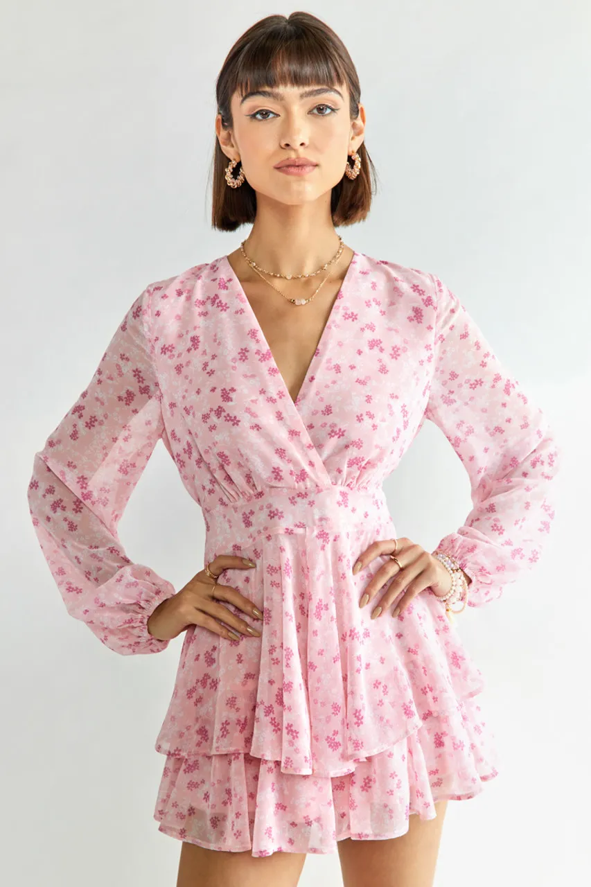 Wanda Tiered Floral Romper