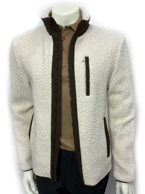 Waterville Men's Felix Zip Fleece Jacket- CREAM