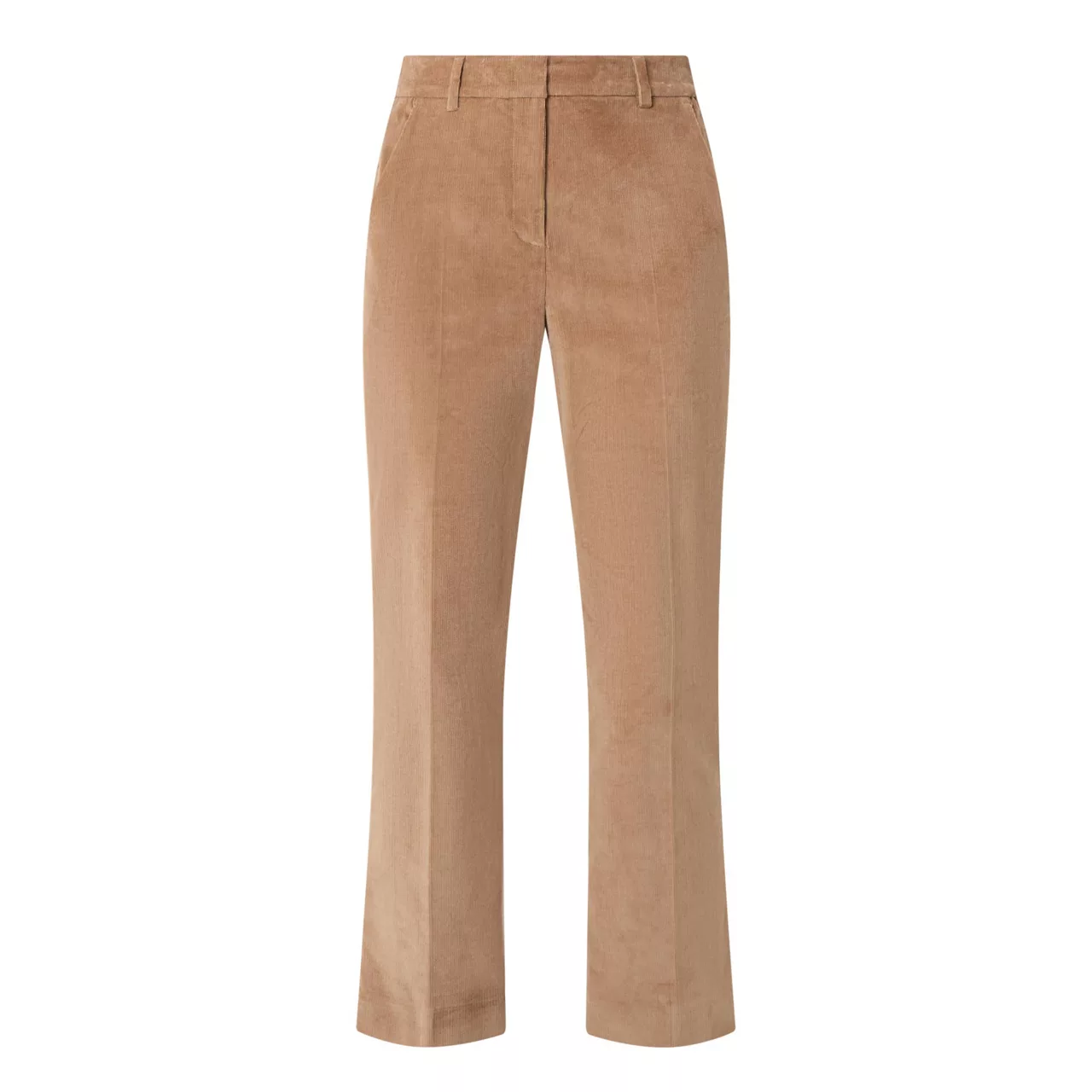 WEEKEND MAX MARA Corduroy High-Rise Flared Trousers - Camel