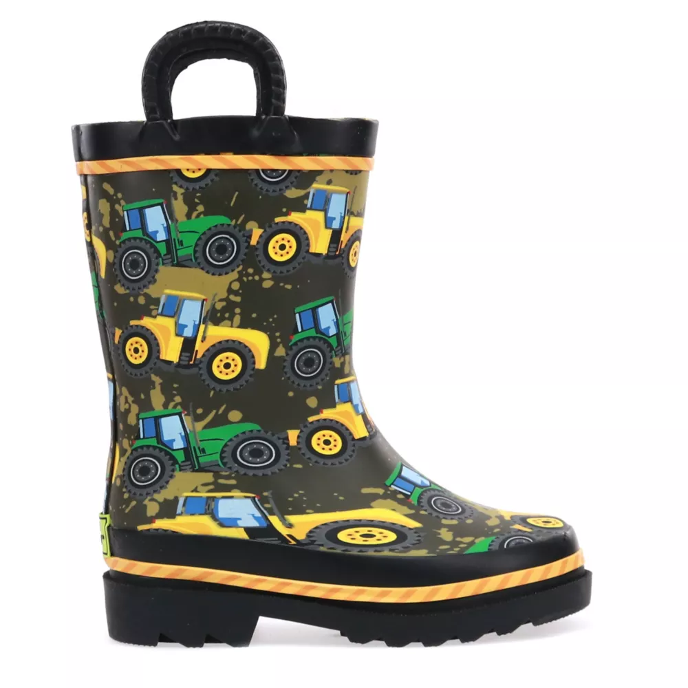 WESTERN CHIEF  BOYS TODDLER TRACTOR TOUGH RAIN BOOT