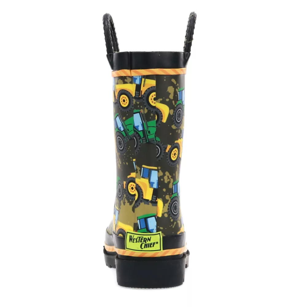 WESTERN CHIEF  BOYS TODDLER TRACTOR TOUGH RAIN BOOT