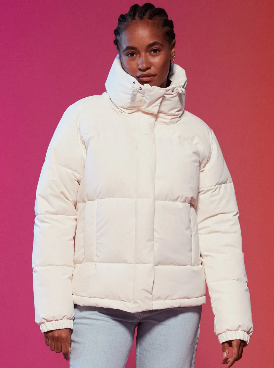 Winter Rebel Winter Bomber Jacket - Egret