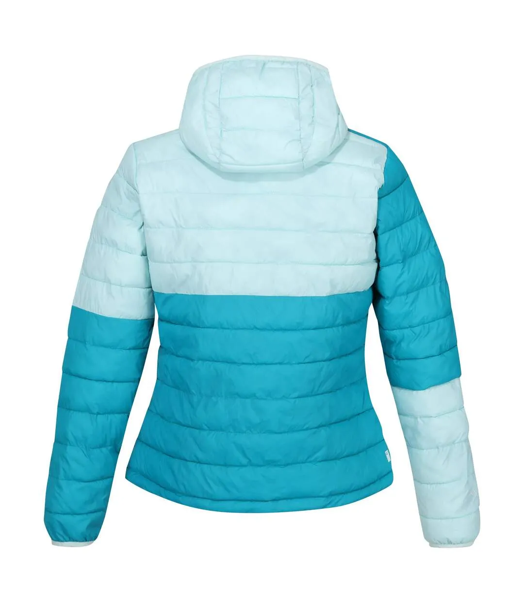 Womens/ladies hillpack ii hooded padded jacket tahoe blue/bleached aqua Regatta