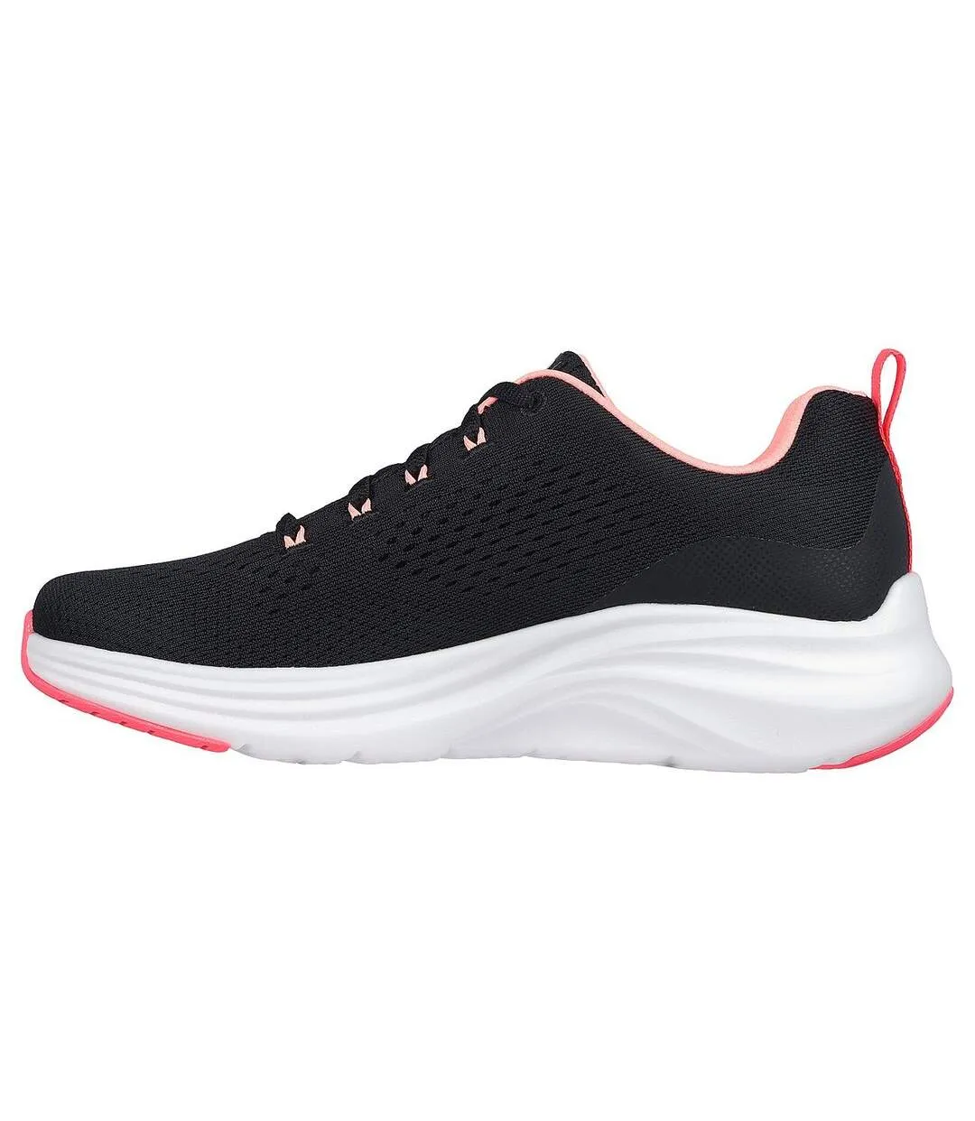 Womens/ladies vapor foam trainers black/pink Skechers