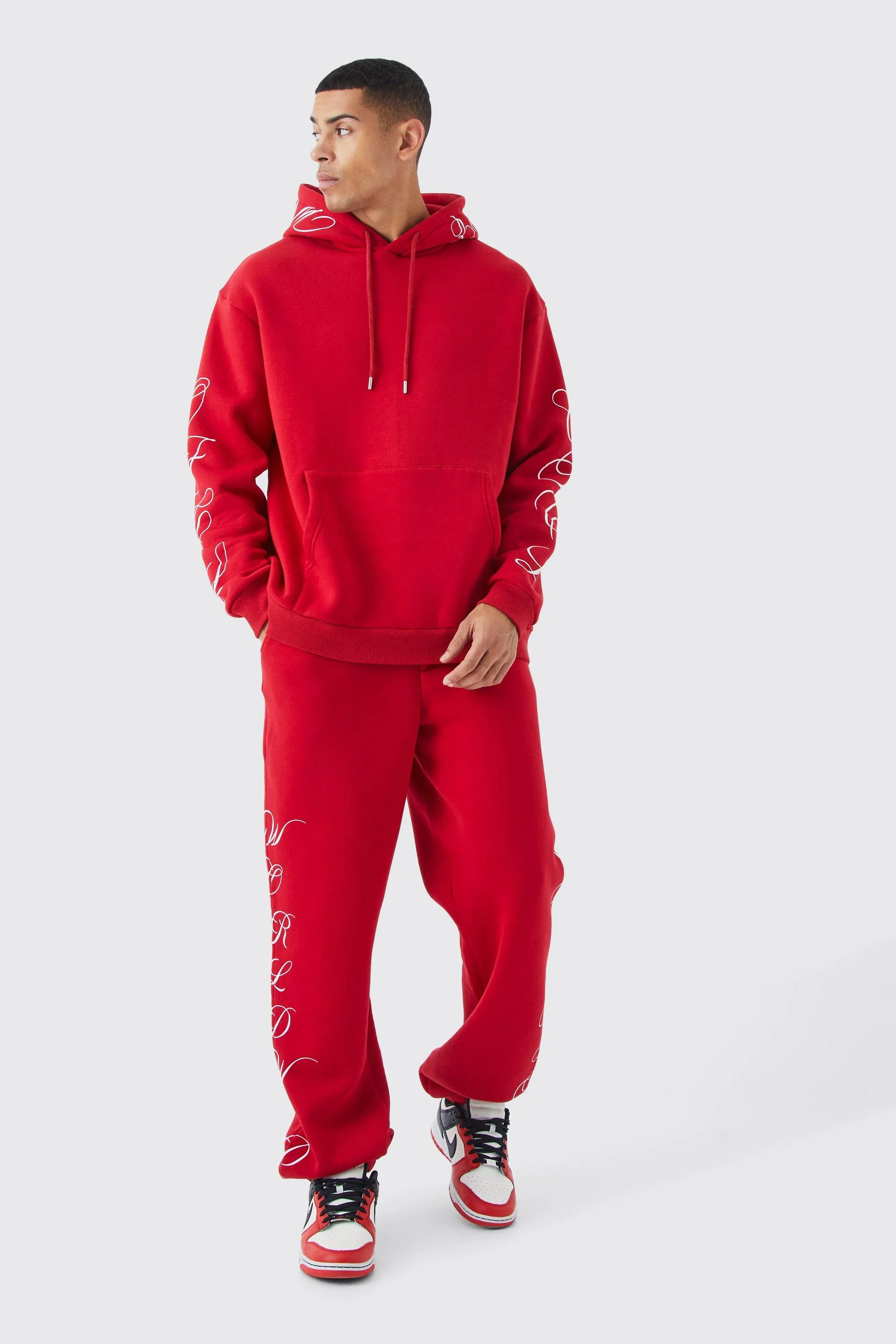 World Wide Script Oversized Hooded Tracksuit