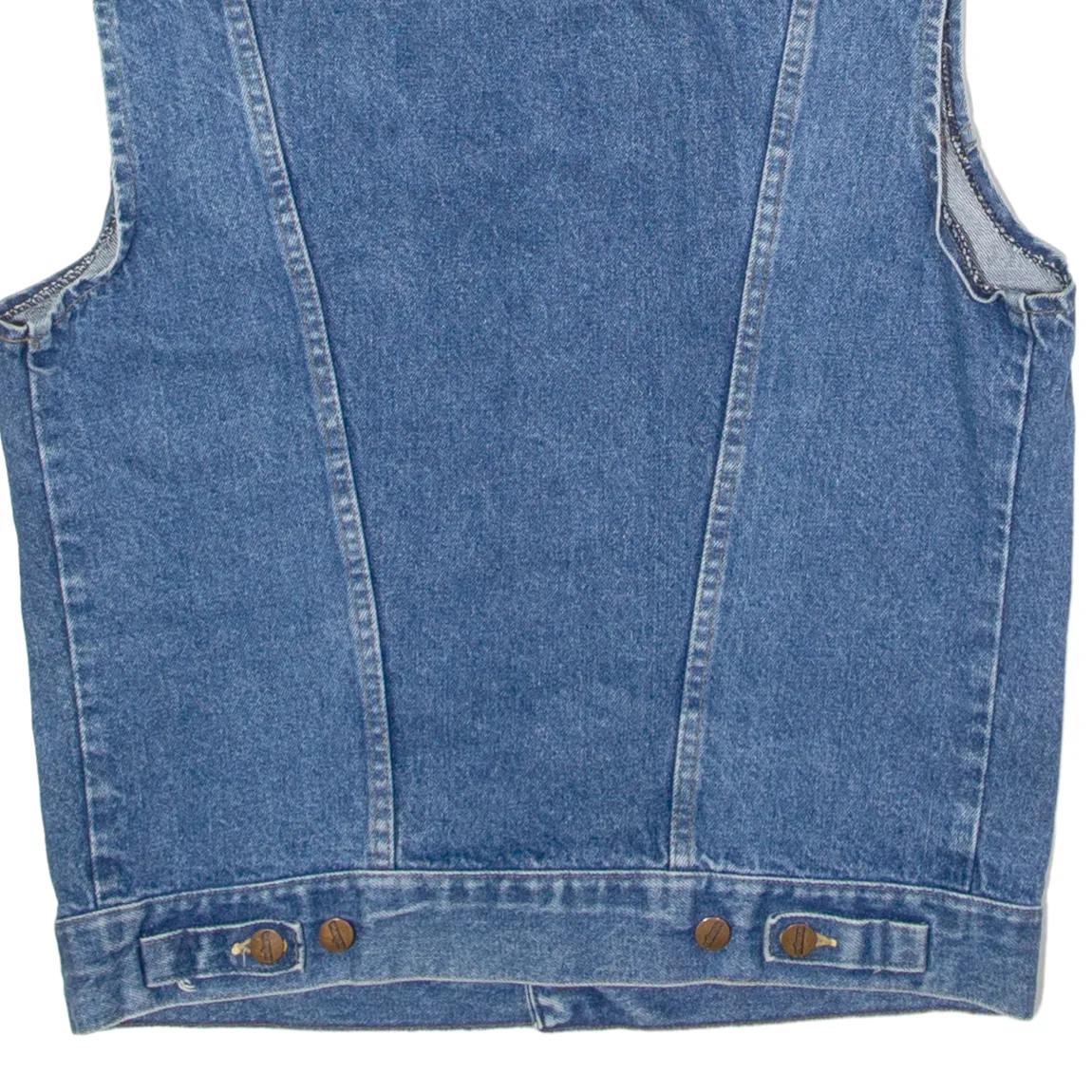 WRANGLER Mens Denim Waistcoat Blue L