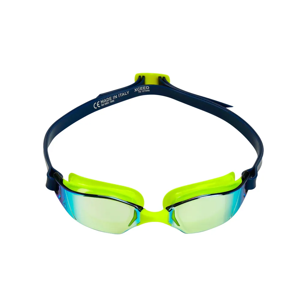 XCEED - Swim Goggles (Mirrored Yellow)